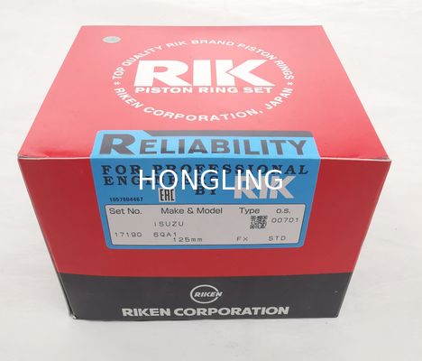 C240 RIK Piston Rings 5-12121-0210 6QA1 1-12121-046 4JJ1 8-98096-6760