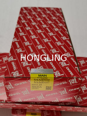 6D102 6D107 Main Bearing TAIHO M420A R420H Polishing High Tolerance